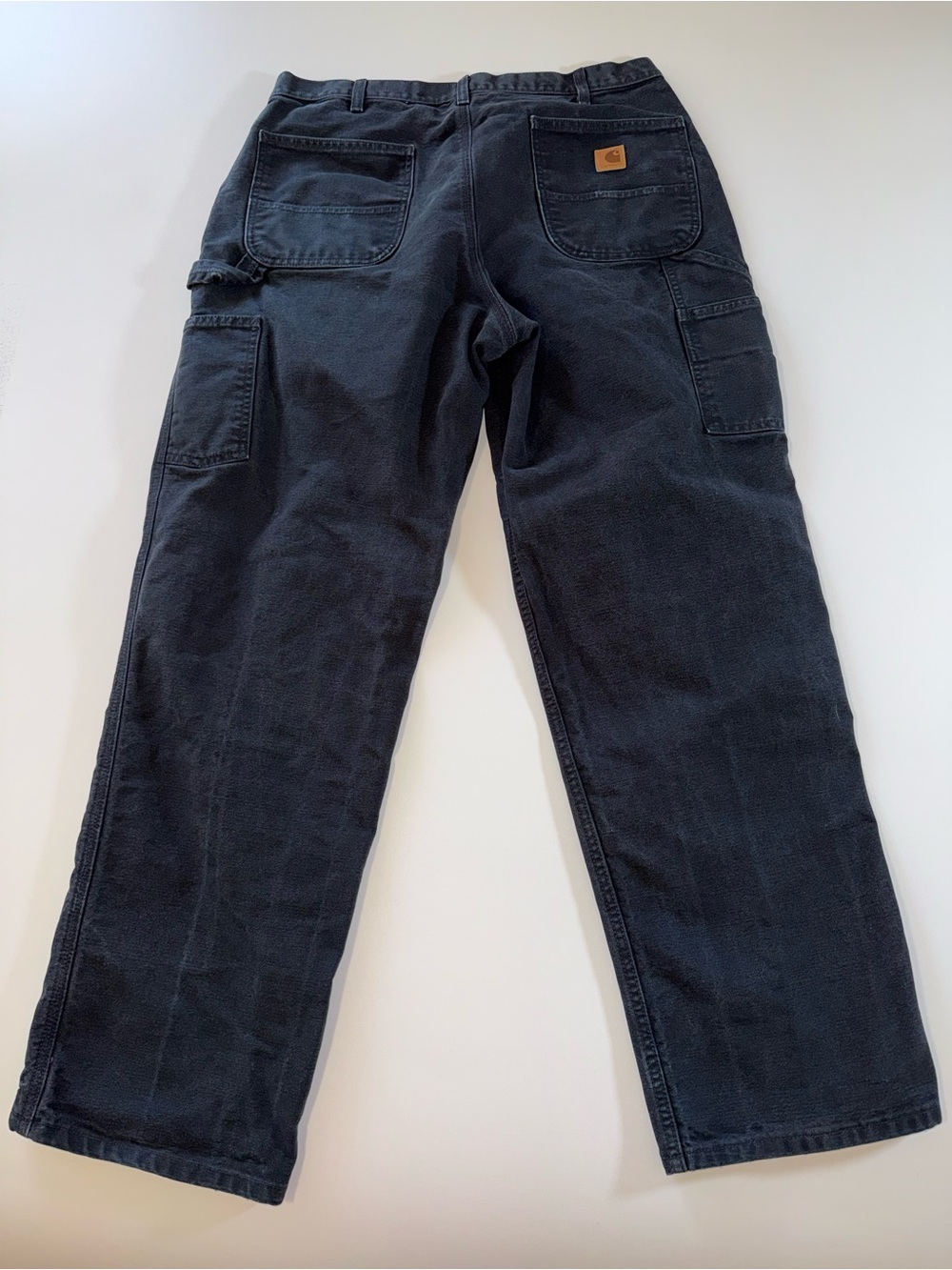 Carhartt B11 Loose Fit Washed Duck Carpenter Pants Black jeans Men's 36x34 - Picture 4 of 13